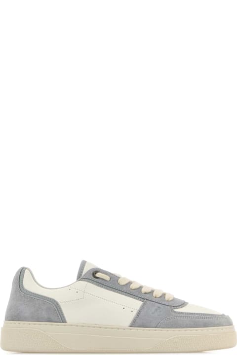REPRESENT Shoes for Men REPRESENT Two-tone Leather And Suede Initial Sneakers