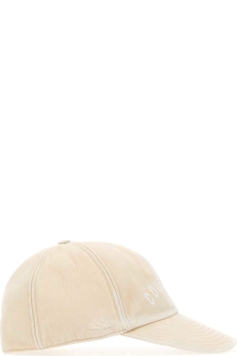 Hats for Women Courrèges Sand Cotton Baseball Cap