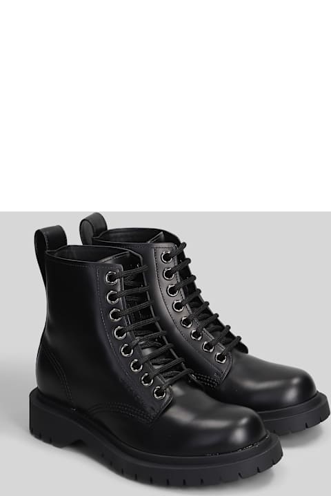 Givenchy Lace Up Boot Combat Boots In Black Leather
