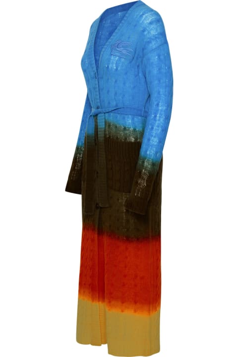 Fleeces & Tracksuits for Women Etro Multicolor Wool Cardigan