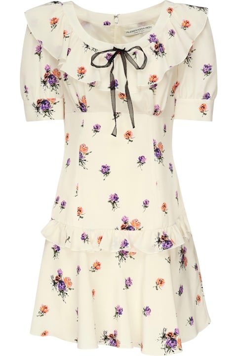 Alessandra Rich Dresses for Women Alessandra Rich Rose Printed Mini Dress