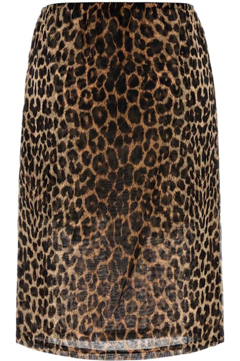 Homeware Saint Laurent Printed Silk Skirt