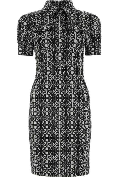 Max Mara Sale for Women Max Mara Embroidered Stretch Polyester Blend Cesy Shirt Dress