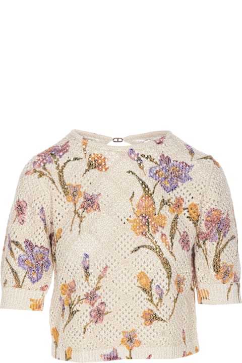 Homeware TwinSet Knitted T-shirt Floreal Print