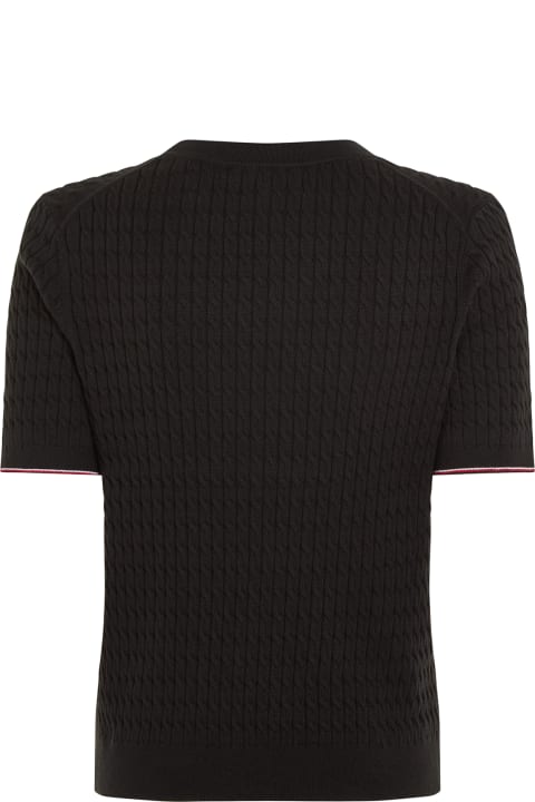 Tommy Hilfiger Women Tommy Hilfiger Slim Fit Pullover With Short Sleeves