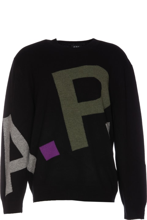 A.P.C. Fleeces & Tracksuits for Women A.P.C. Logo All Over Sweater
