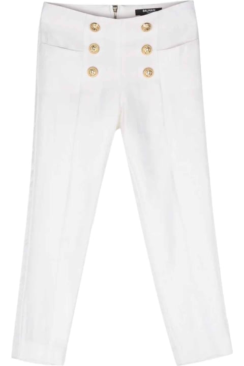 Fashion for Kids Balmain White Trousers Girl