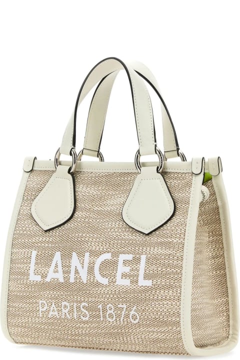 Lancel for Women Lancel Two-tone Canvas Summer Shopping Bag