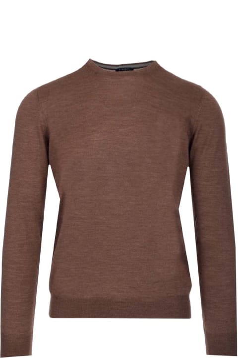 Fashion for Men Barba Napoli Brown Crewneck Sweater