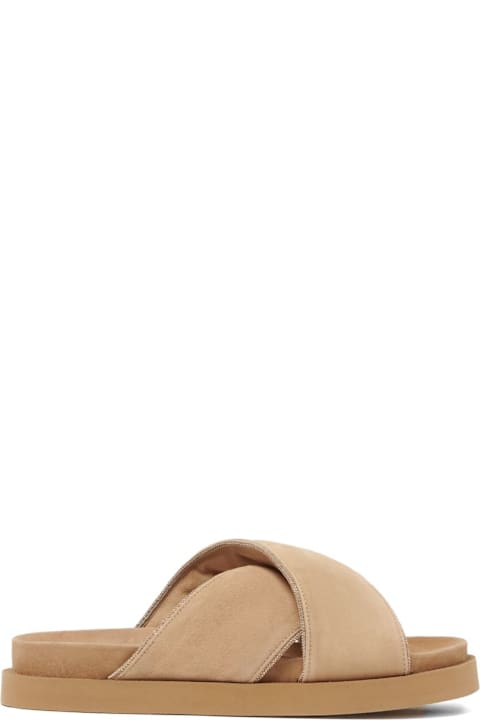 Fabiana Filippi Suede Leather Platform Sandals