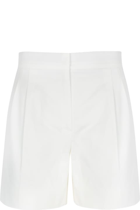 Max Mara Studio Pants & Shorts for Women Max Mara Studio White 'adria' Cotton Shorts