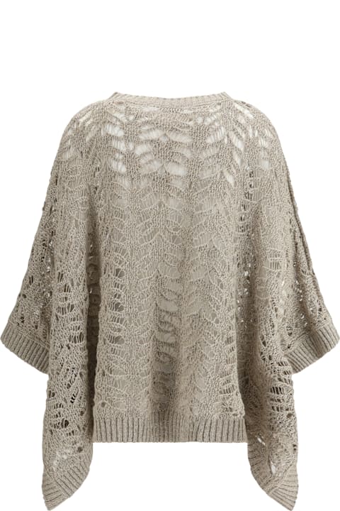 Brunello Cucinelli Sweaters for Women Brunello Cucinelli Crocheted Poncho