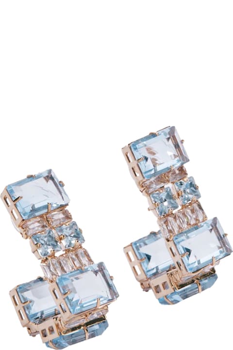 Jewelry for Women Ermanno Scervino Earrings With Light Blue Stones
