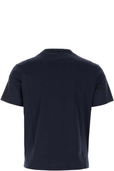 Clothing Sale for Men Valentino Garavani Navy Blue Cotton T-shirt