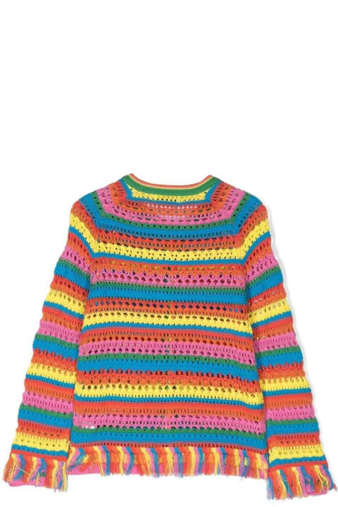 Sweaters & Sweatshirts for Girls Stella McCartney Kids Multicolor Knit Cardigan Stella Mccartney Kids Girl