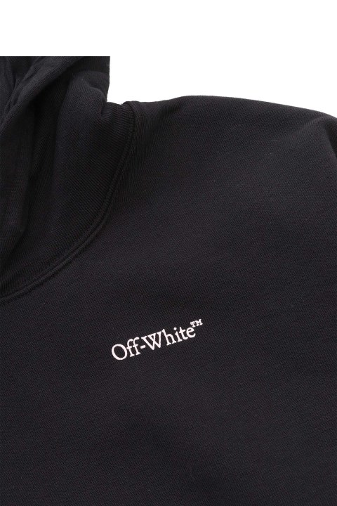 Fashion for Girls Off-White Black Cropped Sweatshirt