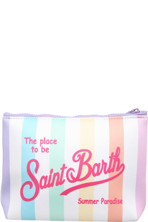 MC2 Saint Barth for Kids MC2 Saint Barth White Cluch Bag For Girl With Logo