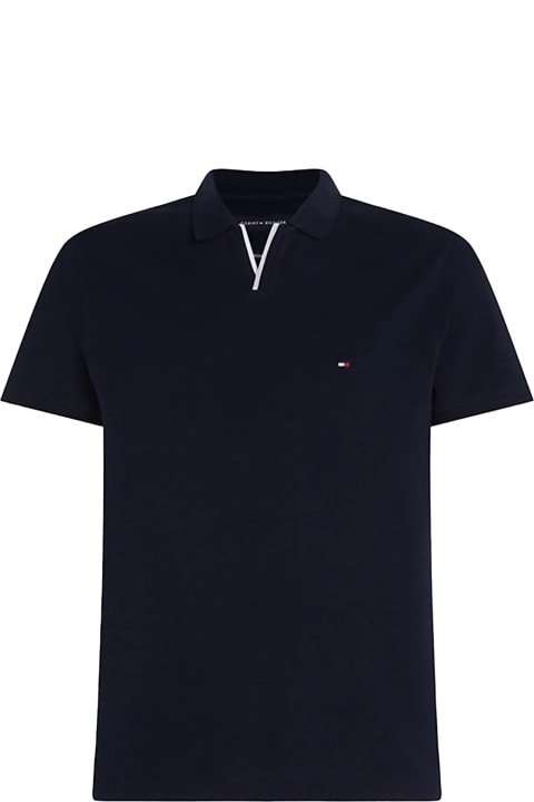 Clothing for Men Tommy Hilfiger Navy Blue Regular Fit Polo Shirt