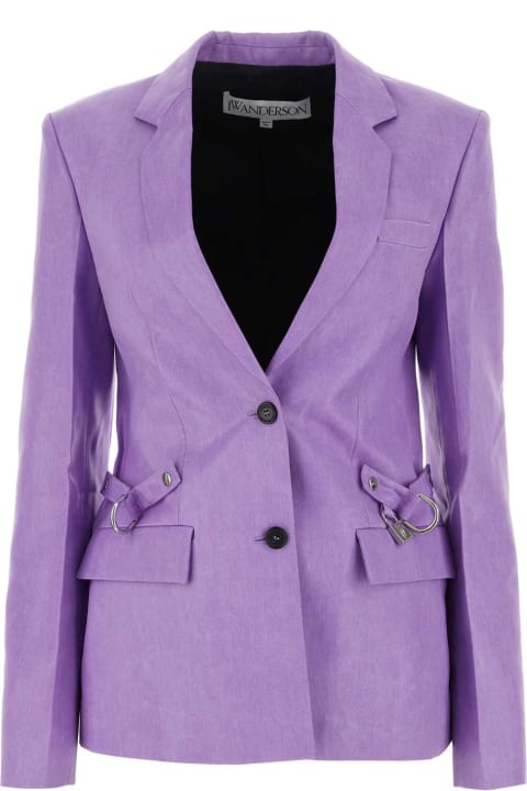 J.W. Anderson for Women J.W. Anderson Light Purple Jacquard Blazer
