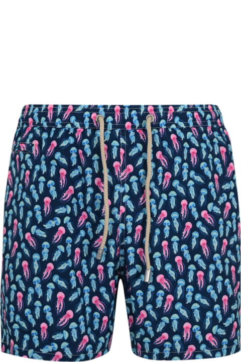 Fashion for Men MC2 Saint Barth Comfort Light Swimsuit With Jellyfish Print