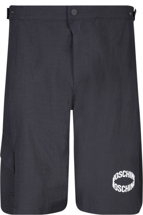 Moschino for Men Moschino Nylon Bermuda Shorts In Black