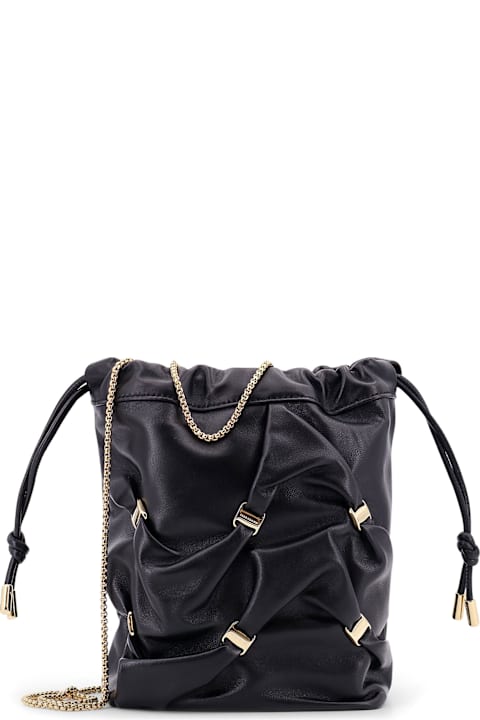 Ferragamo for Women Ferragamo Leather Bucket Bag With Metal Details