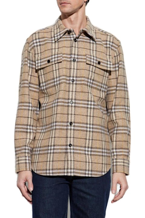 Burberry Shirts for Men Burberry Long Sleeved Checked Shirt