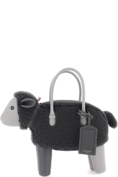 メンズ Thom Browneのトートバッグ Thom Browne Sheep-shaped Zip-up Tote Bag
