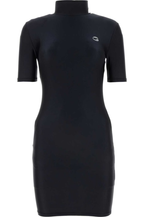 Coperni Dresses for Women Coperni Black Stretch Nylon Mini Dress