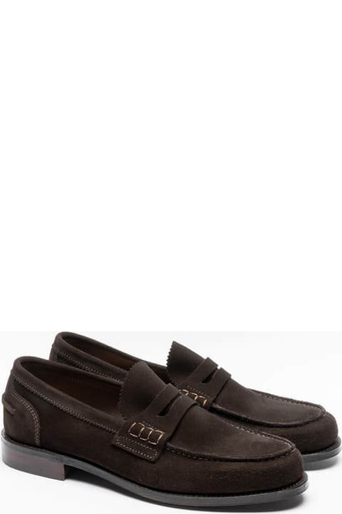 Bitter Chocolate Suede Penny Loafer