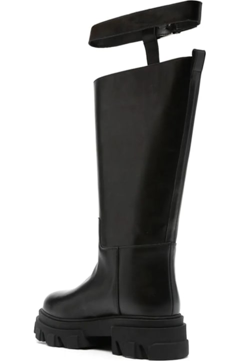 ミドルブーツ GIA BORGHINI Women Boots GIA24 SKI 5000 BLACK black GIA BORGHINI Black Calf Leather Boots | italist