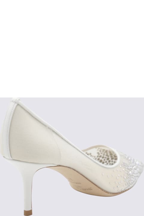 Jimmy Choo White Leather Pumps