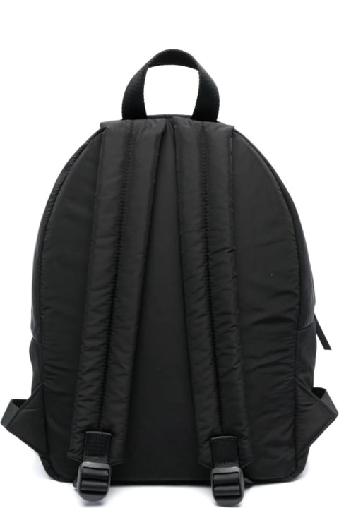 Fashion for Baby Boys Palm Angels Black Backpack With Curved Logo