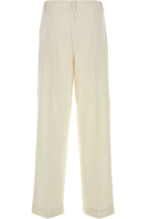 Totême Pants & Shorts for Women Totême Ivory Silk Blend Pant