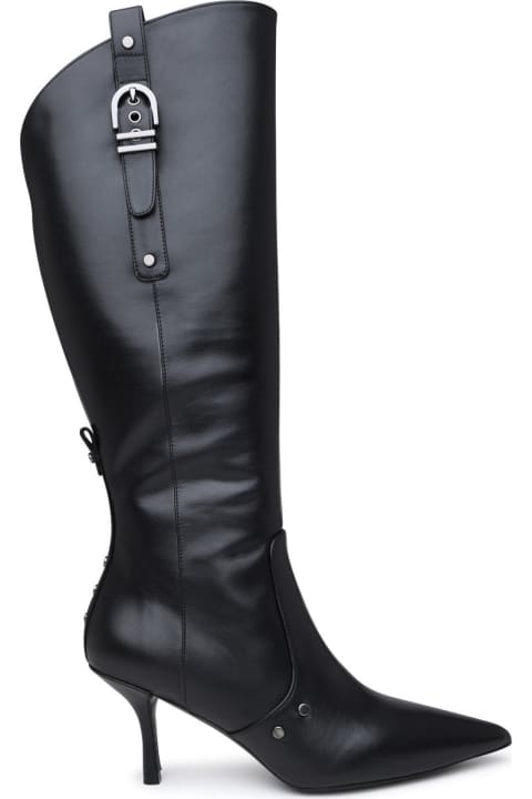 Boots for Women Stuart Weitzman Black Leather Maverick Boots