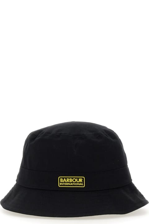 メンズ Barbourの帽子 Barbour Bucket Hat With Logo