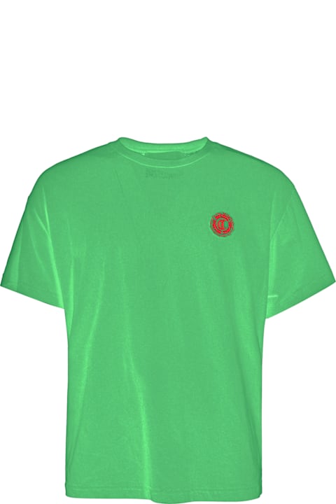 آخر صيحات الموضة من القسم الرجالي Just Cavalli Just Cavalli Green Short Sleeves T-shirt