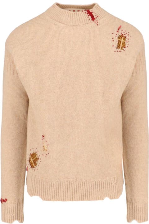 Marni Sweaters for Men Marni Crewneck Long-sleeved Jumper