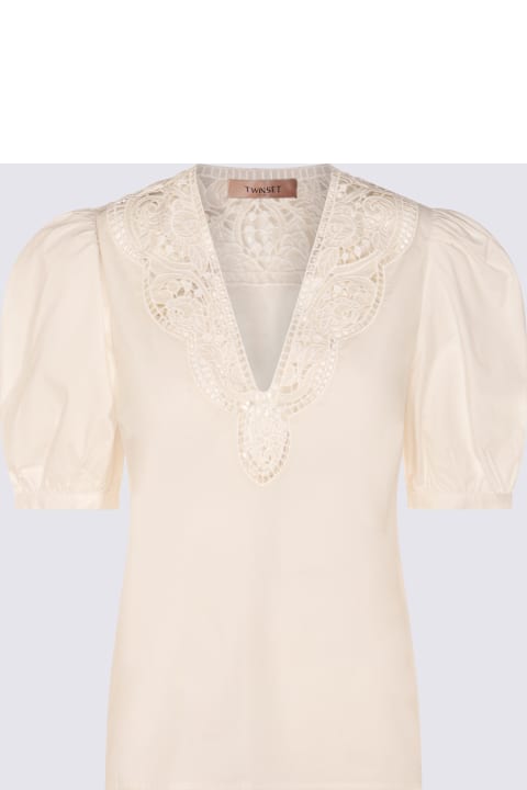 TwinSet for Women TwinSet Beige Cotton Top