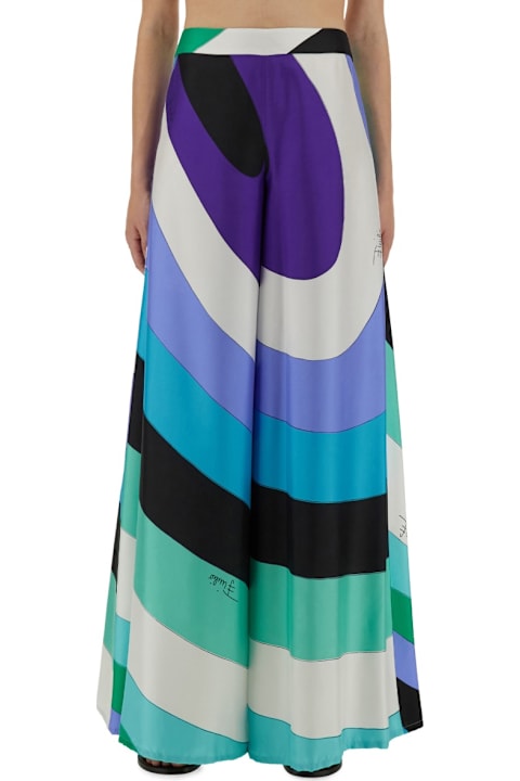 Pucci for Women Pucci Maxi Pants With Iris Print
