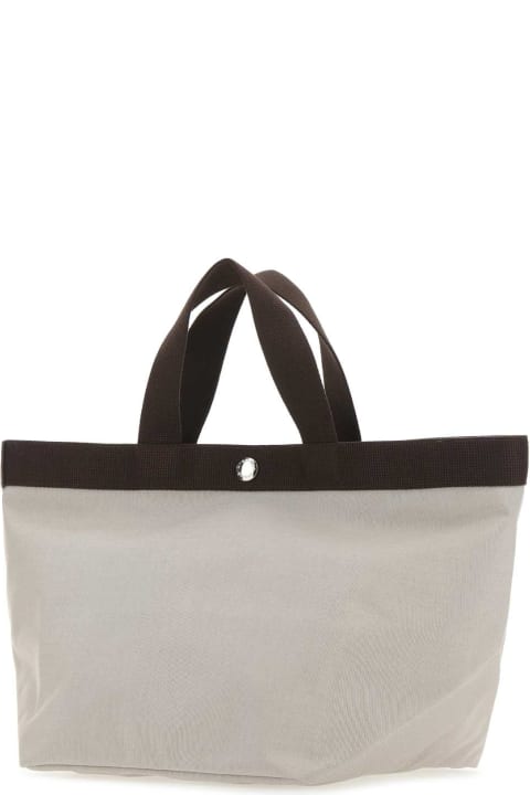Bags for Women Hervè Chapelier Sand Canvas Shopping Bag