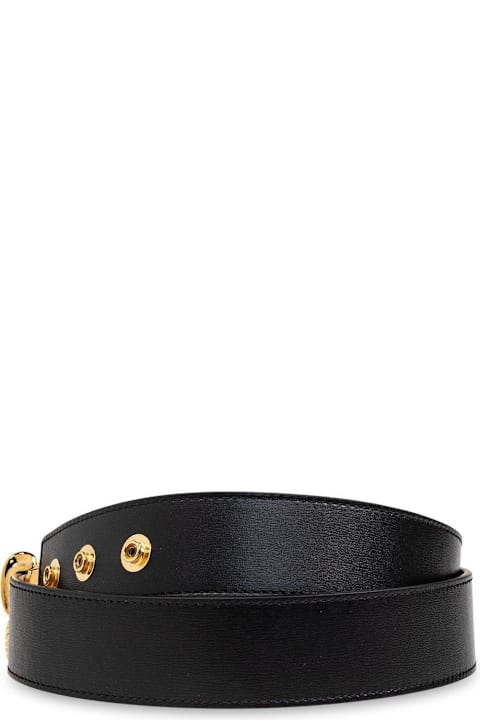 Balmain أحزمة لـ السيدات Balmain Logo Embossed Double Snail Buckle Belt