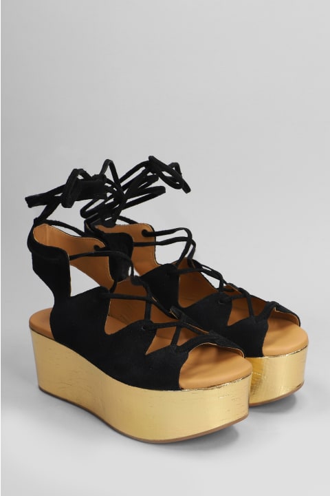 Fashion for Women See by Chloé Liana Wedges In Black Suede