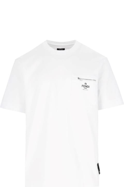 Fendi Topwear for Men Fendi Logo T-shirt