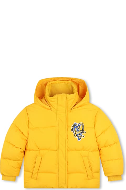 Kenzo Kids for Men Kenzo Kids Waterproof Down Jacket With Hood