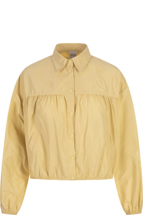 ウィメンズ Aspesiのコート＆ジャケット Aspesi Yellow Technical Polyester Taffeta Shirt