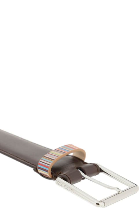 Paul Smith Accessories for Men Paul Smith Stripe Detailed Buckle Belt