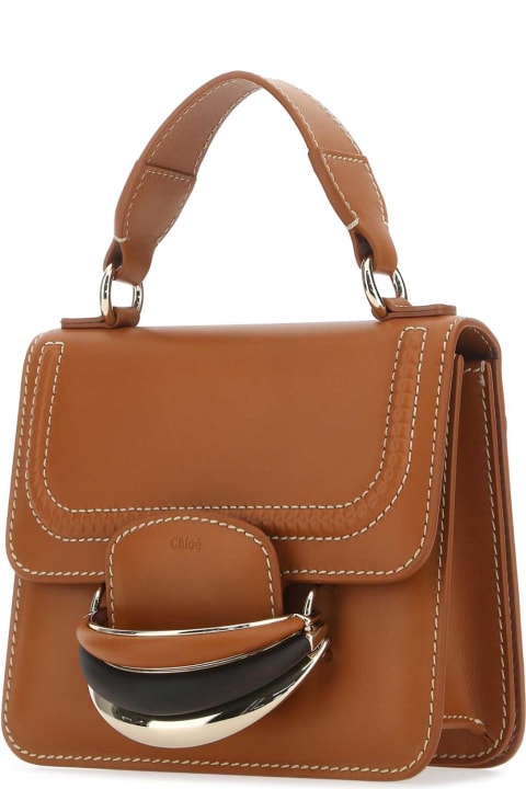 Sale for Women Chloé Caramel Leather Small Kattie Handbag