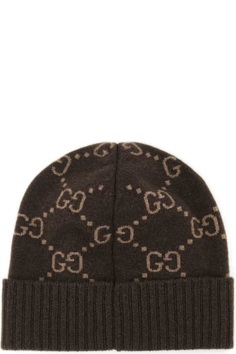 Fashion for Kids Gucci Embroidered Cashmere Beanie Hat