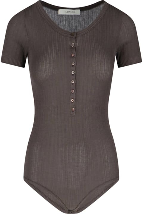 Lemaire لـ Kids Lemaire Ribbed Bodysuit